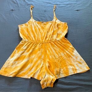 H&M Divided Yellow tie dye romper